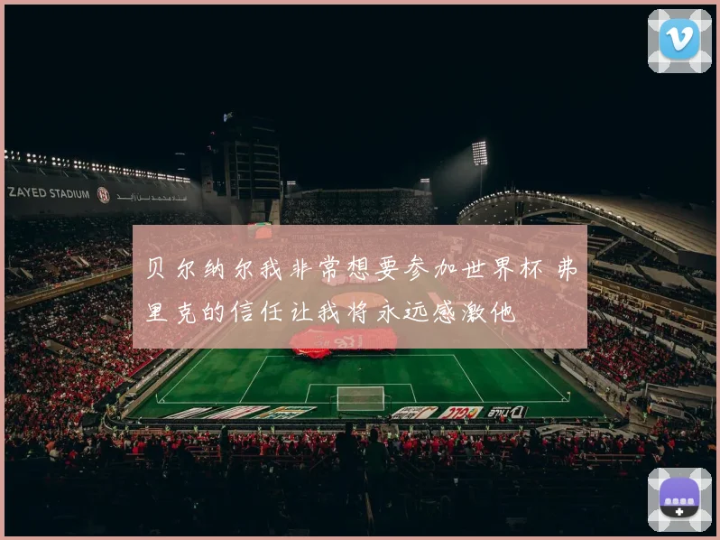 贝尔纳尔我非常想要参加世界杯 弗里克的信任让我将永远感激他